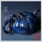 INPHIC-景德鎮窯變瓷器 雕塑雕刻南瓜壺 陶瓷工藝品居家裝飾